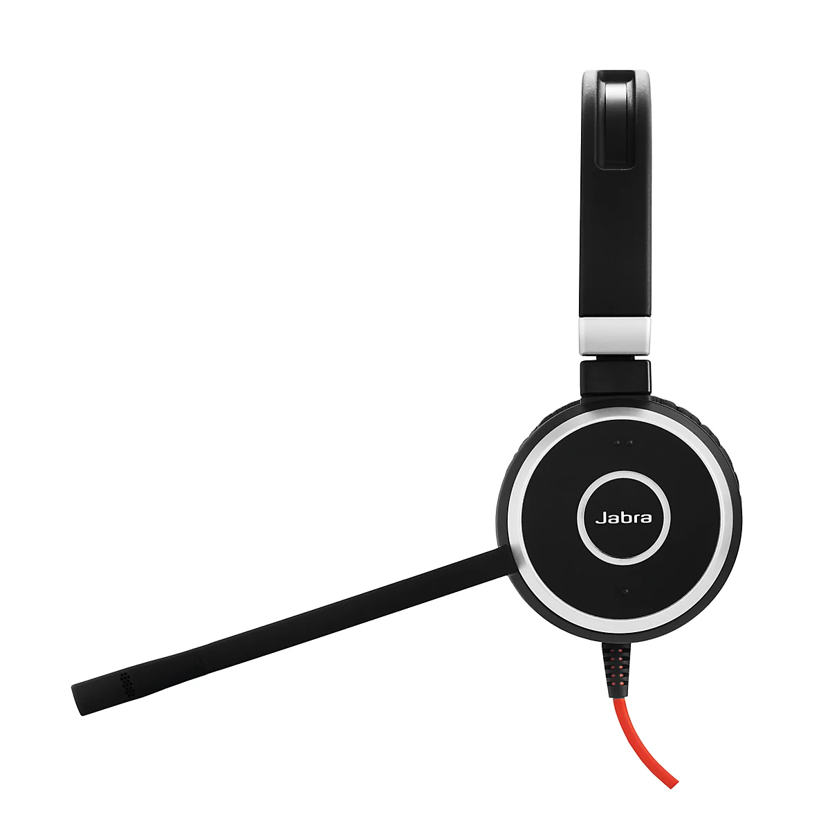 Auricular Jabra Evolve 40, con cable, USB 2.0/3.5 mm Jack, reducción de ruido pasiva, busylight, estéreo