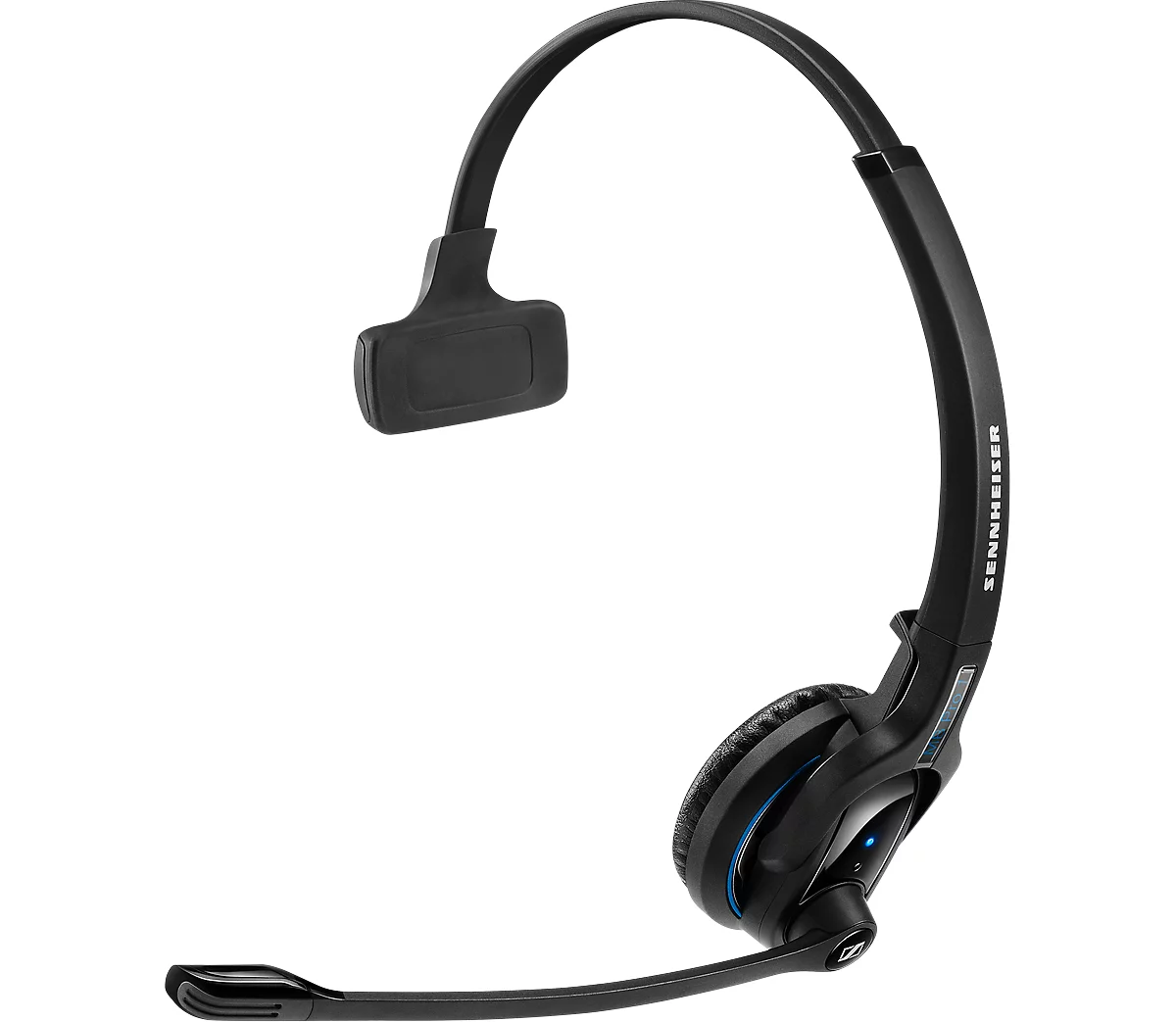 Auriculares Bluetooth EPOS Sennheiser Bluetooth MB Pro1, monoaural, hasta 15 h de tiempo de conversación, alcance hasta 25 m, incluye cable de carga USB