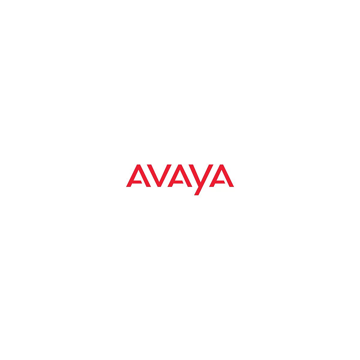 Rotes AVAYA-Logo auf weißem Hintergrund.