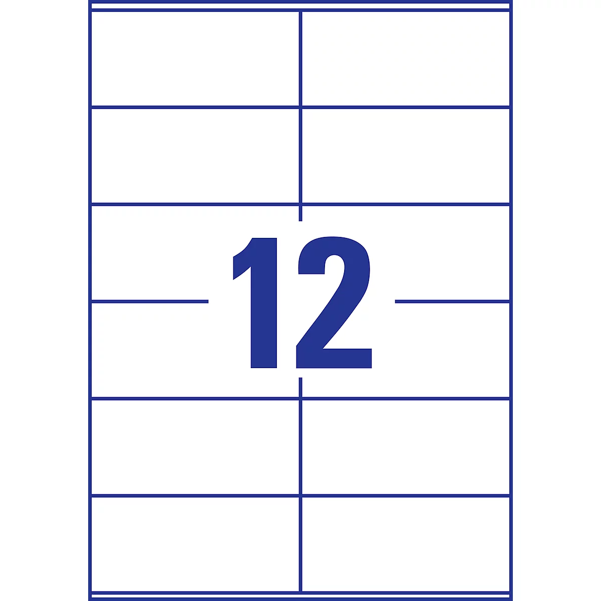 Avery Paper Labels L7875-20, voor etiketten, sterk klevend, wit, 105 x 48 mm, 20 x A4 vellen, 240 stuks.