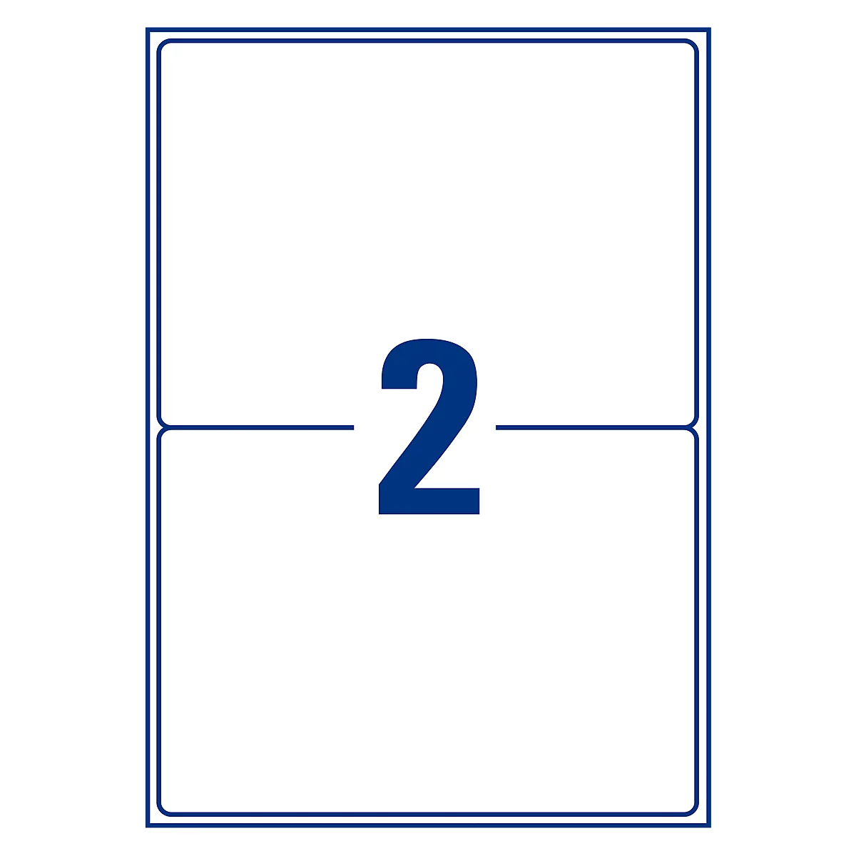 AVERY® Purpose Form-mailingsetiketten, 199,6 x 143,5 mm, 300 vellen, wit