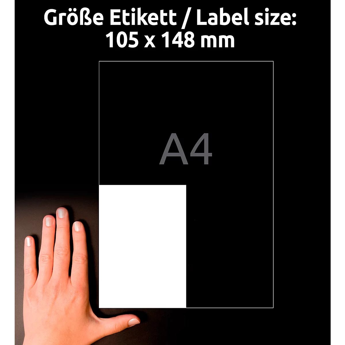 AVERY Zweckform 3483-200 Universele etiketten, ultragrip, 105 x 148 mm, DP INTERNETMARKE geschikt