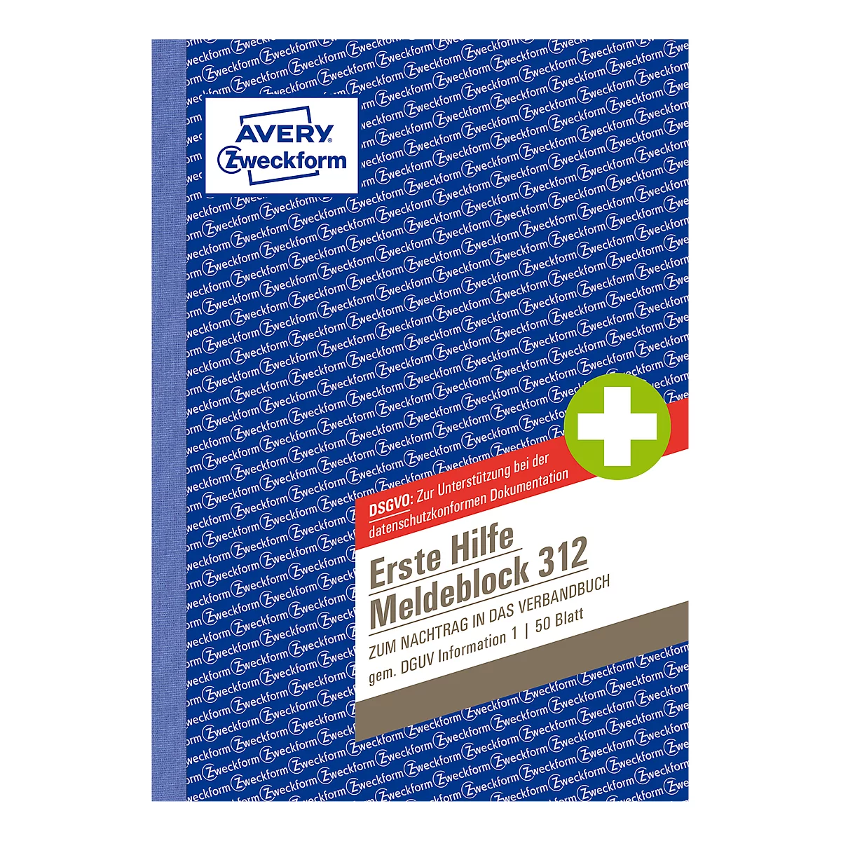 AVERY® Zweckform berichtenblok 'Eerste hulp DGUV voorschrift 1', geperforeerd, 50 vellen wit, A5 staand