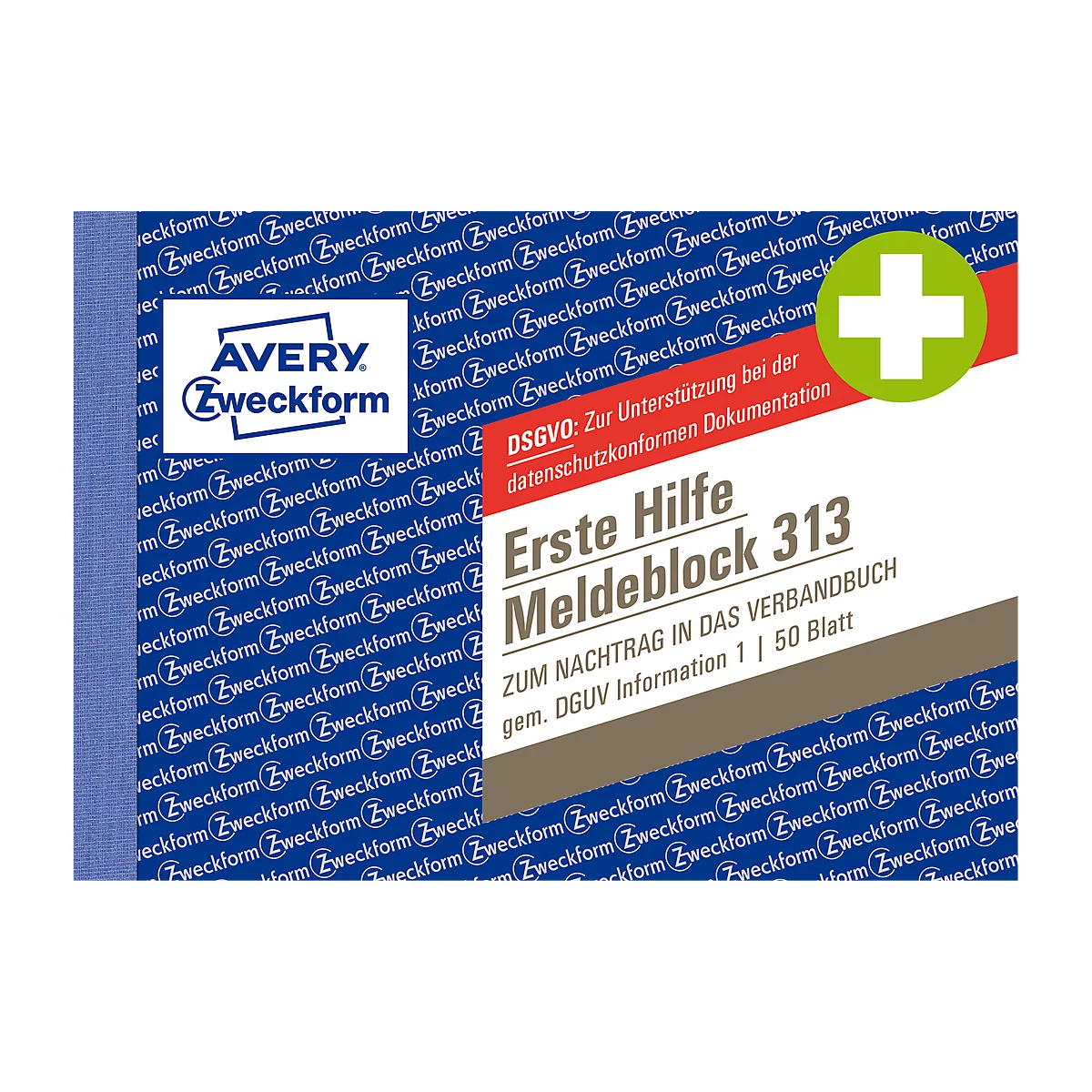 AVERY® Zweckform berichtenblok 'Eerste hulp DGUV voorschrift 1', geperforeerd, 50 vellen wit, A6 liggend