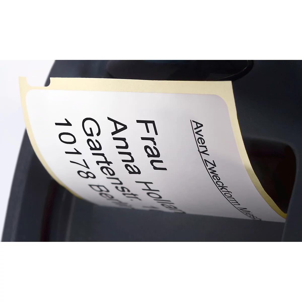 Address label: Frau Anna Hollan, Gartenstr., 10178 Berlin.