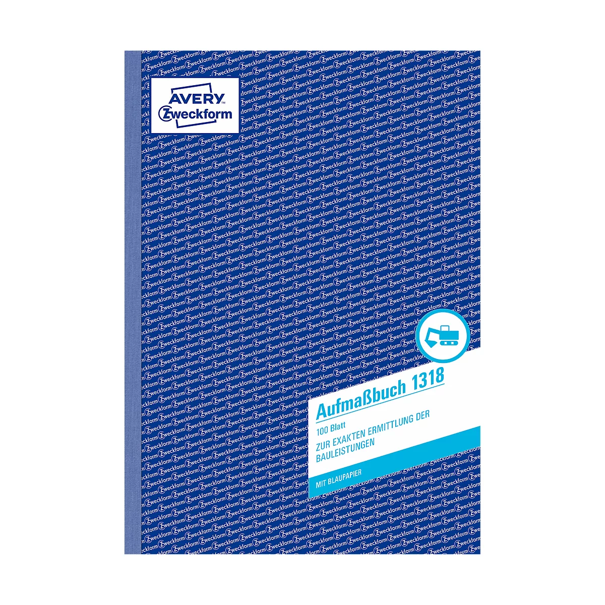 AVERY® Zweckform boek met opmetingsstaat nr. 1318, 2 vellen blauw papier