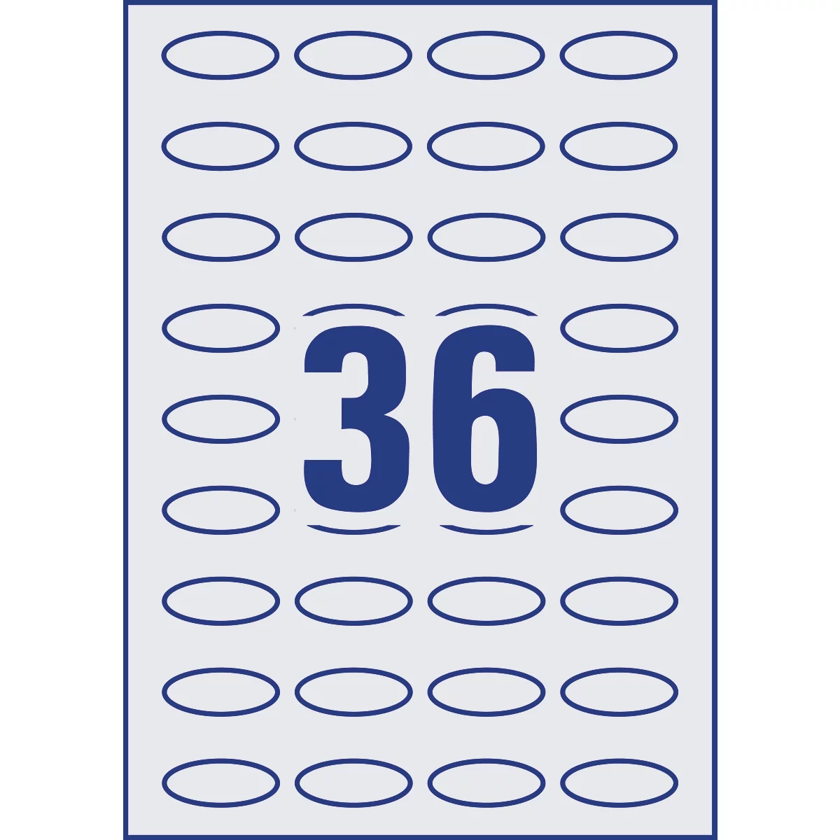 Avery® Zweckform Etiketten 5086, formaat A4, verwijderbaar, printer-veilig, 40 x 20 mm, 10 vel met 360 stuks, FSC® papier, ovaal, wit