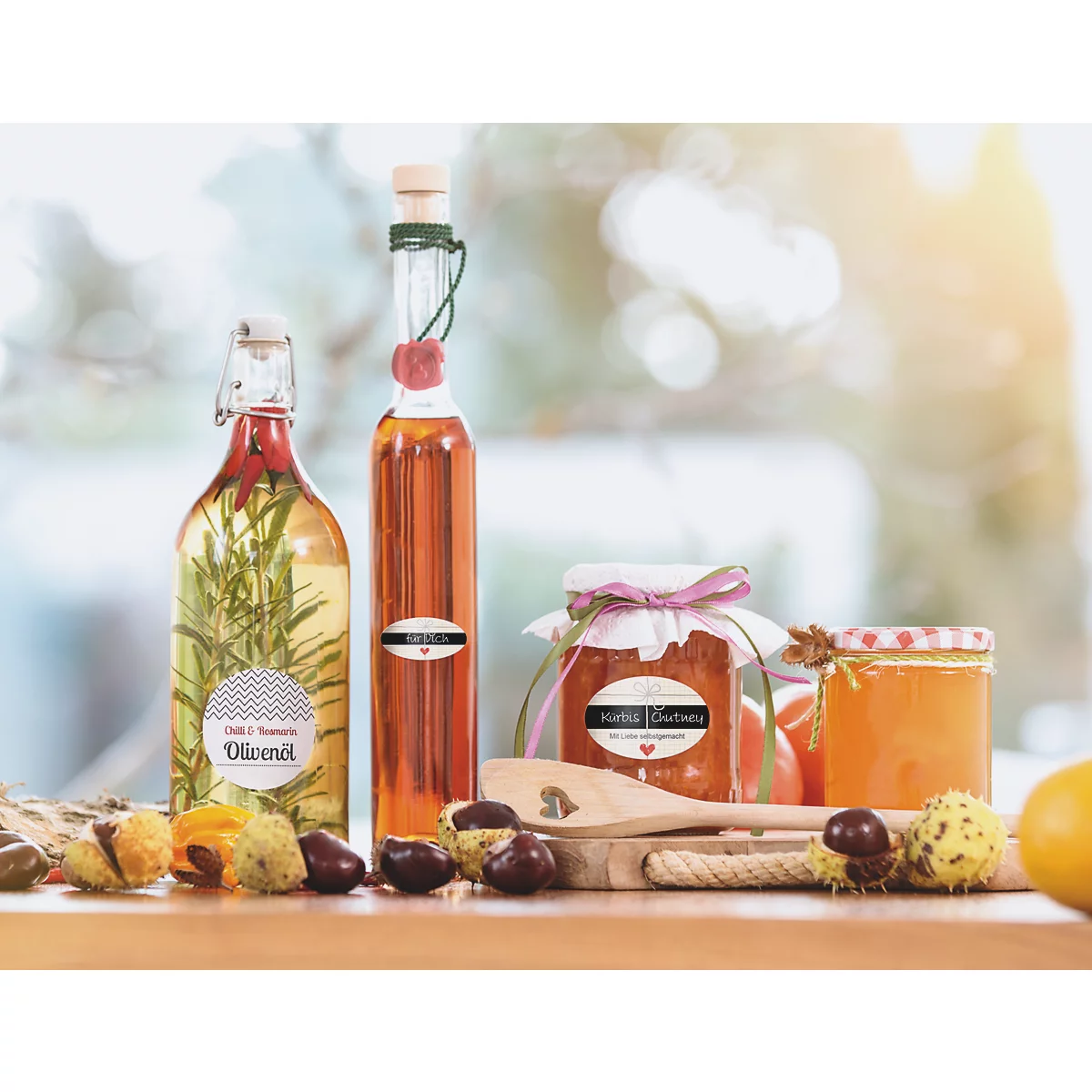 Avery® Zweckform Etiketten 5087, Format A4, ablösbar, druckergeeignet, 63,5 x 42,3 mm, 10 Bogen mit 180 Stück, FSC®-Papier, oval, weiß