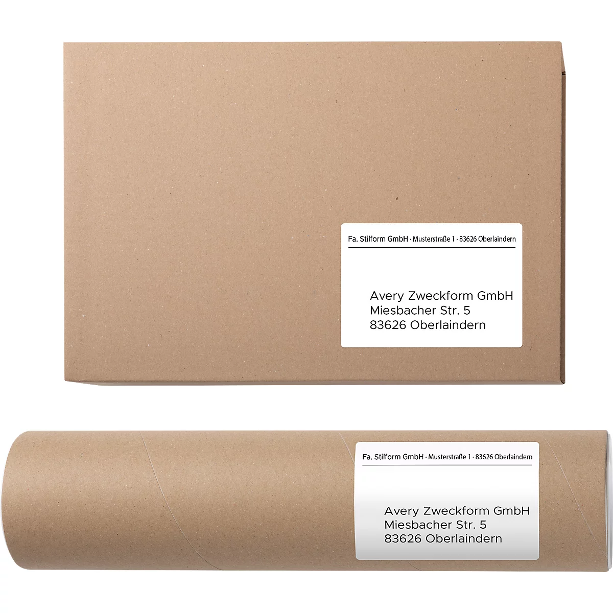 Avery Zweckform Etiketten 6601, universal, ultragrip, geeignet für Inkjet- & Laserdrucker, 105 x 148 mm, 260 Stück/65 A4-Bogen, FSC®-Papier, weiß