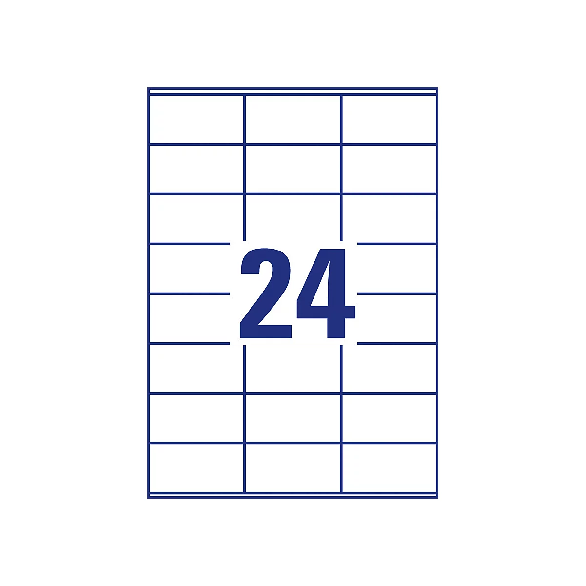 Avery Zweckform Etiketten 6602, universal, ultragrip, geeignet für Inkjet- & Laserdrucker, 70 x 36 mm, 1560 Stück/65 A4-Bogen, FSC®-Papier, weiß