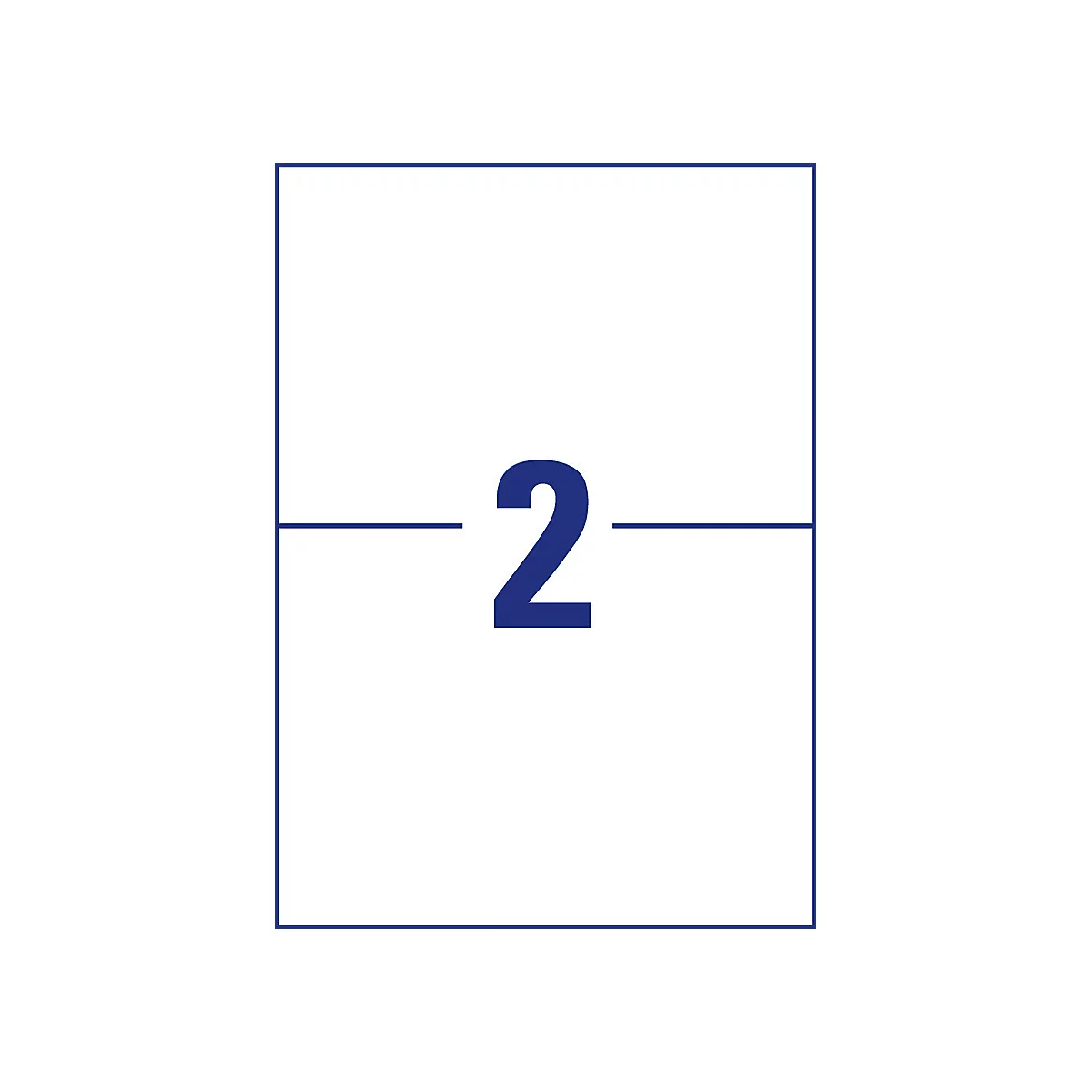 Avery Zweckform Etiketten 6604, universal, ultragrip, geeignet für Inkjet- & Laserdrucker, 210 x 148 mm, 130 Stück/65 A4-Bogen, FSC®-Papier, weiß