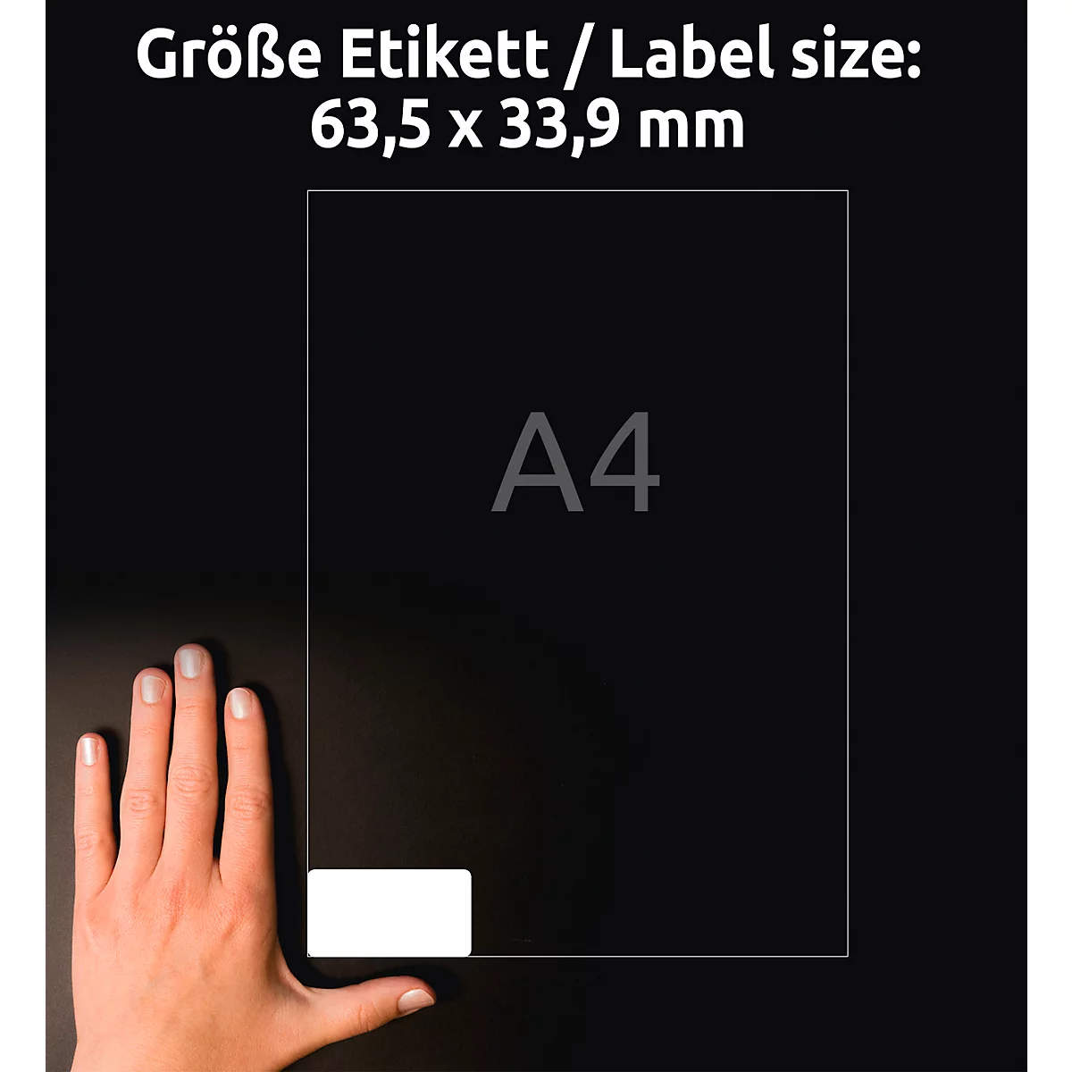 Avery® Zweckform Etiketten J4773, wetterfest, permanenthaftend, druckergeeignet, rechteckig, Polyester, matt weiß, 240 Stück auf 10 Blatt