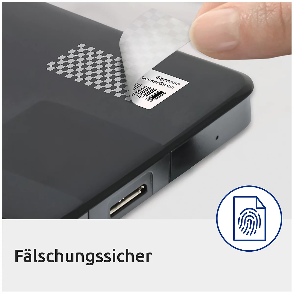 Avery Zweckform Etiketten L6113-20, fälschungssicher, extrem robust, 45,7 x 21,2 mm, 960 Stück/20 A4-Bogen, Folie, weiß