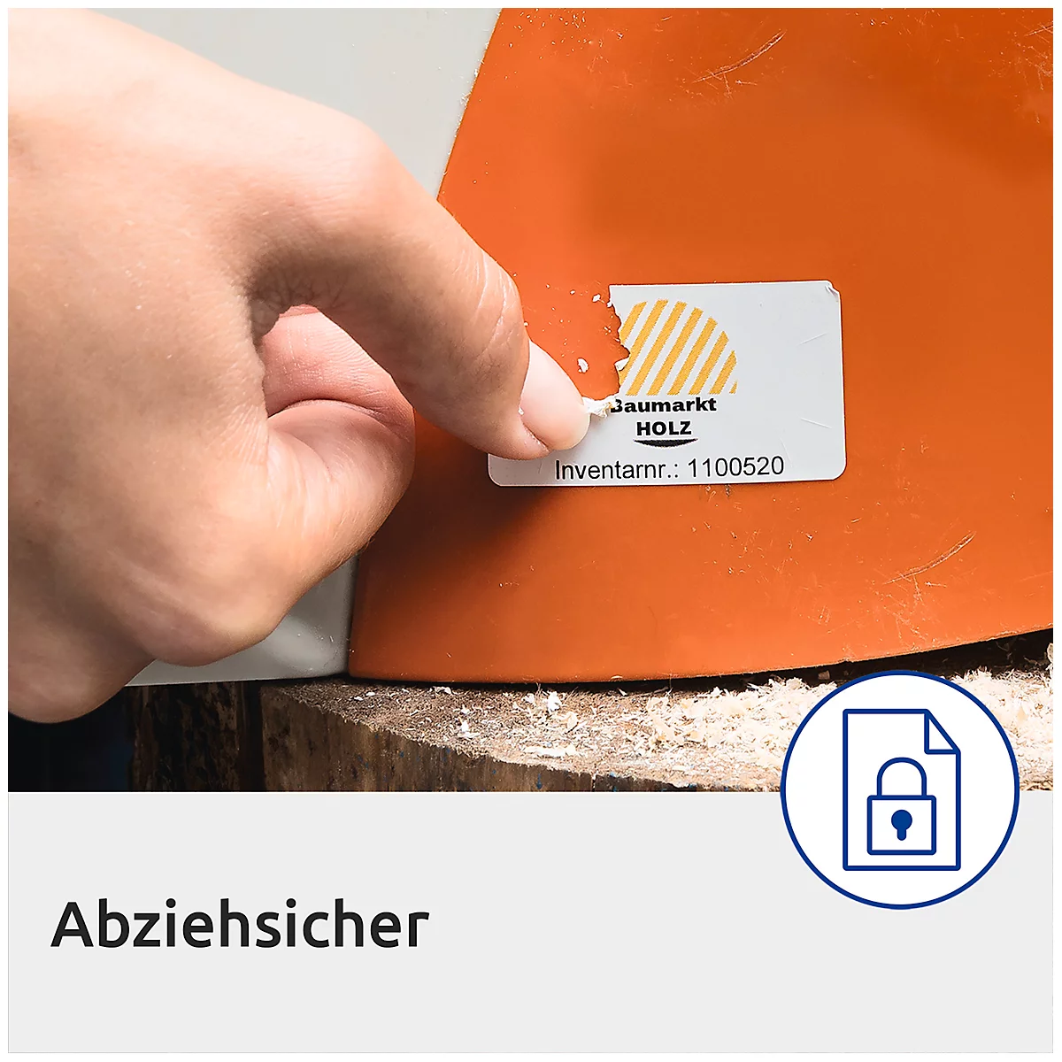 Avery Zweckform Etiketten L6145-20, fälschungssicher, extrem robust, geeignet für SW-Laserdrucker, 45,7 x 25,4 mm, 800 Stück/20 A4-Bogen, Acrylfolie, weiß