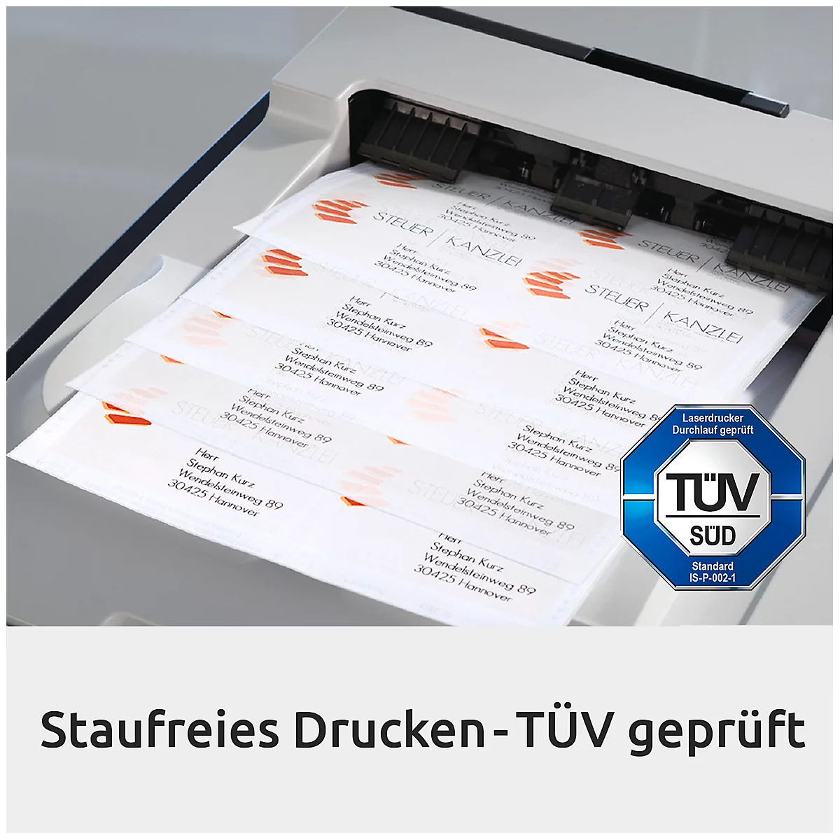 Avery® Zweckform Etiketten LR3424, A4, universell, permanenthaftend, druckergeeignet, Recycling-Papier, rechteckig, naturweiß, 1200 Stück auf 100 Bogen