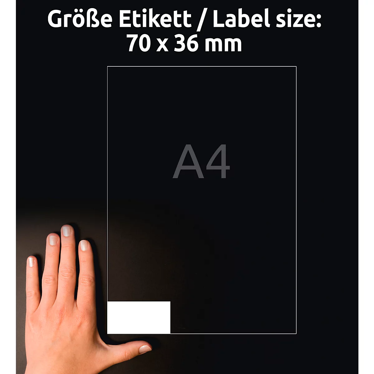 Avery® Zweckform Etiketten LR3475-10, A4, universell, permanenthaftend, druckergeeignet, Recycling-Papier, rechteckig, naturweiß, 240 Stück auf 10 Bogen