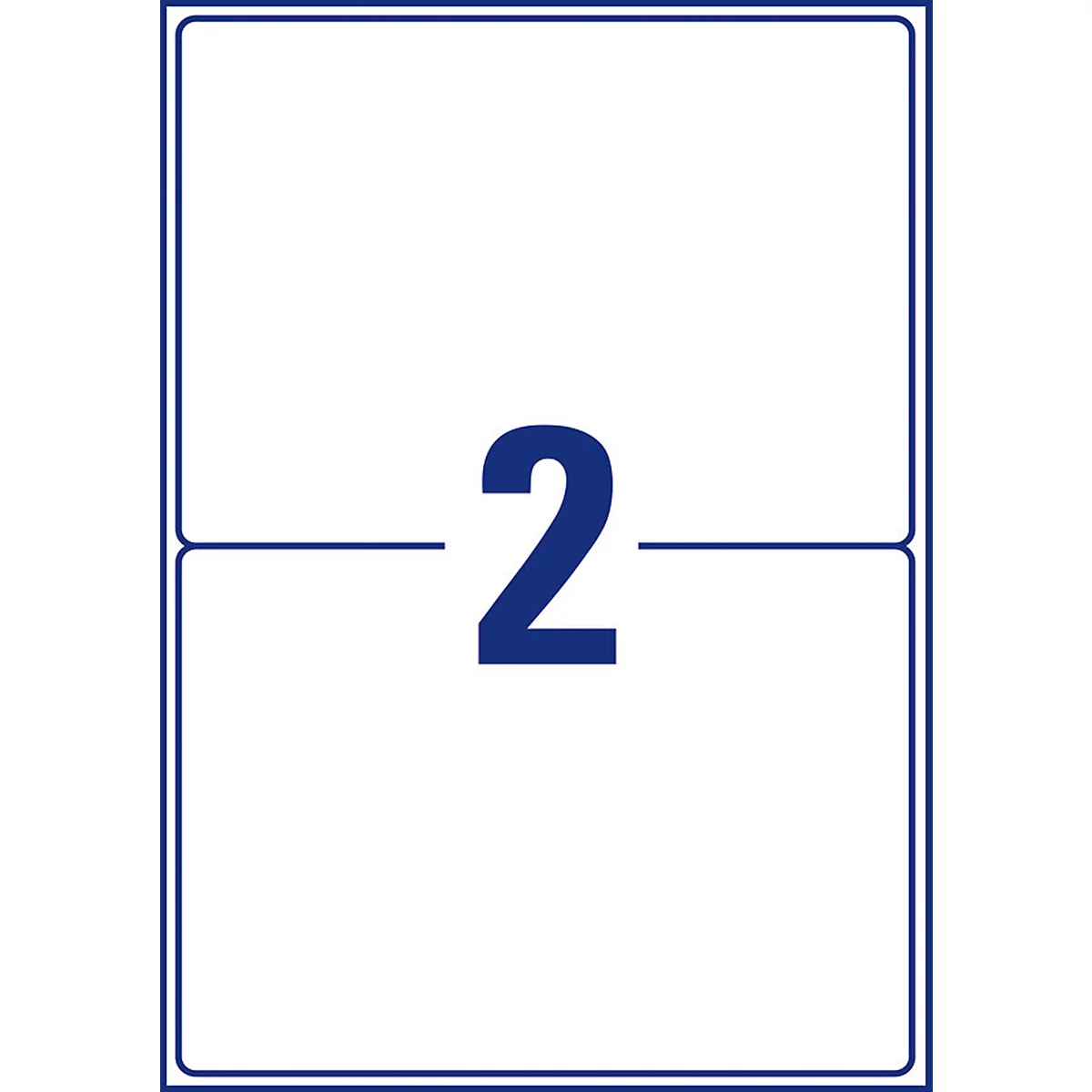 Avery® Zweckform Étiquettes d'expédition LR7168, adhésives permanentes, adaptées à l'imprimante, papier recyclé, rectangulaires, blanc naturel, 200 pièces sur 100 feuilles