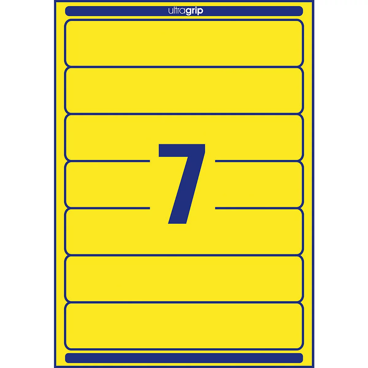 AVERY® Zweckform Étiquettes pour classeur à levier, couleur, L4765-20, 38 x 192 mm, 140 étiquettes/paquet, jaune