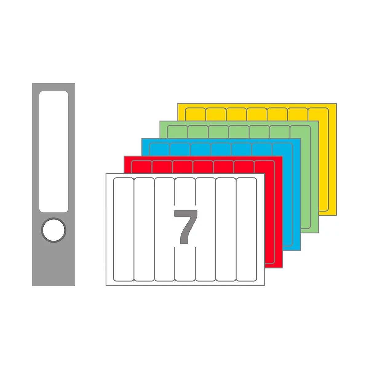 AVERY® Zweckform Étiquettes pour classeur à levier, L4760-100, 700 étiquettes/paquet