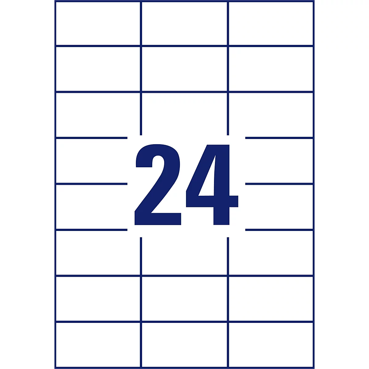 Avery Zweckform folie-etiketten, weerbestendig, verwijderbaar, 70 x 37 mm
