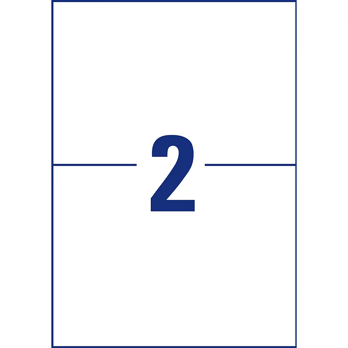 Avery Zweckform folie-etiketten, weerbestendig, voor binnen- en buitengebruik, 210 x 148 mm