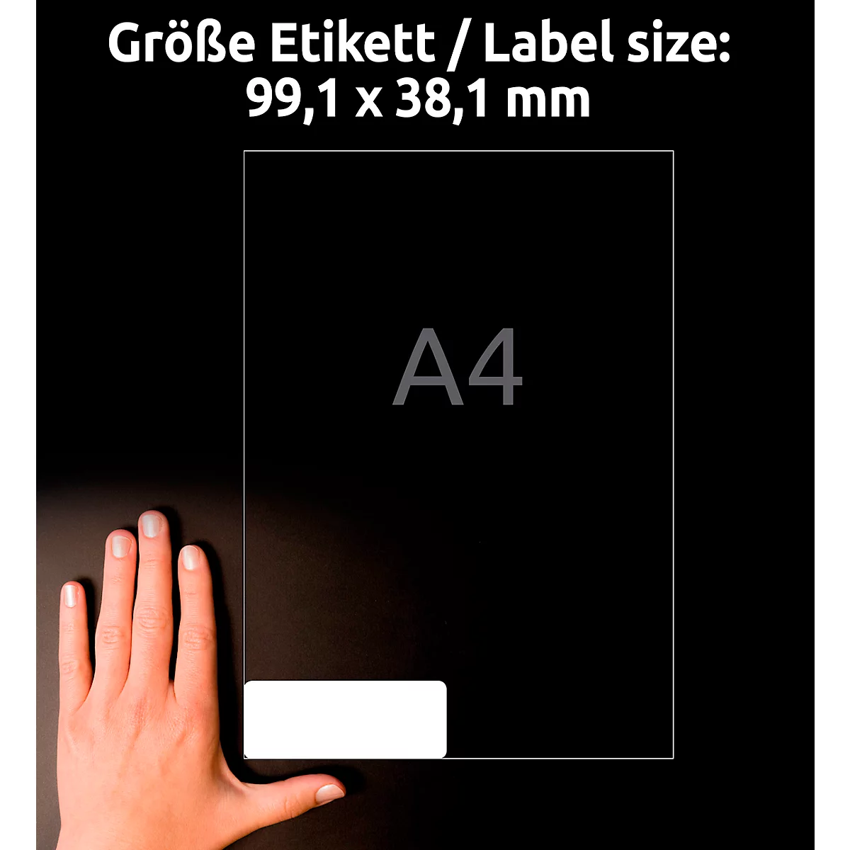 Avery Zweckform J8163-25 adresetiketten, 99,1 x 38,1 mm
