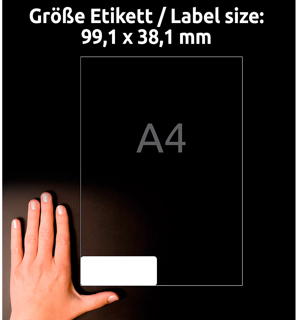 Avery Zweckform J8163-25 Adress-Etiketten, 99,1 x 38,1 mm
