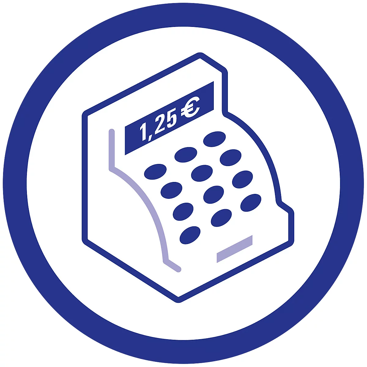 Avery® Zweckform Kassenbuch 1226, Format A4, DATEV-konform, mit Ausfüllhilfe & 1 Blatt Blaupapier, perforiert & gelocht, Blauer Engel, weiß, 100 Blatt