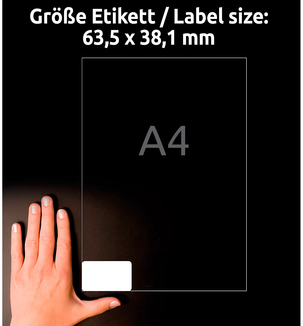 Avery Zweckform L7160-100 Adress-Etiketten, ultragrip, 63,5 x 38,1 mm, DP INTERNETMARKE geeignet