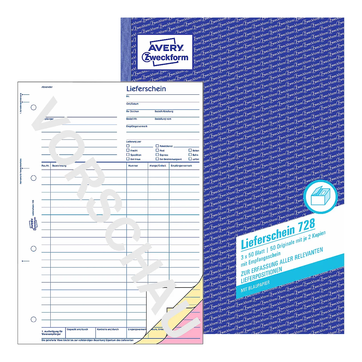 AVERY® Zweckform Lieferschein Nr. 728