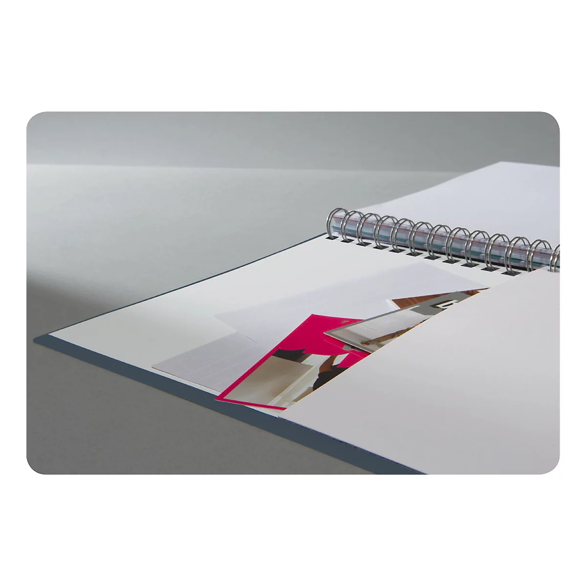 AVERY ZWECKFORM Notizbuch Notizio 7015, PP, 90 Blatt, DIN A5, kariert, grau