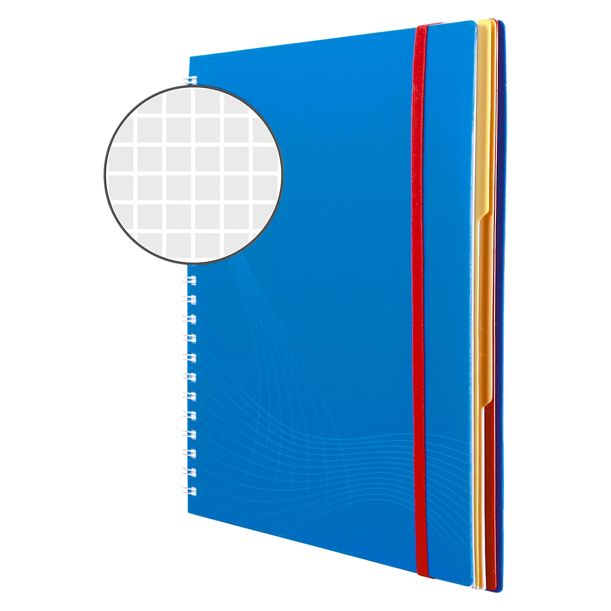 AVERY ZWECKFORM Notizbuch Notizio 7037, PP, 90 Blatt, DIN A4, kariert, blau
