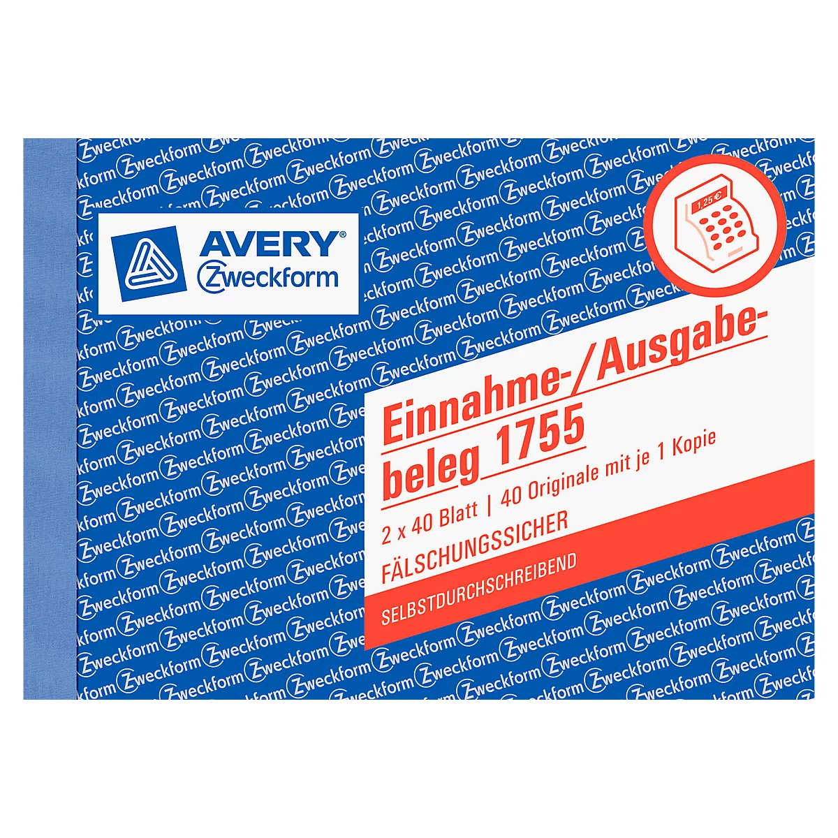 AVERY® Zweckform ontvangst-/uitgavebewijs nr. 1755