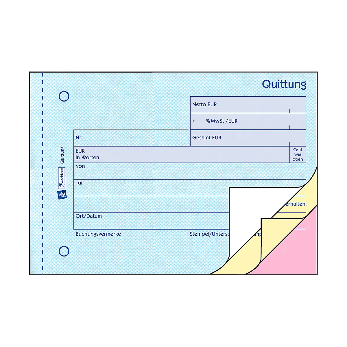 Avery Zweckform Quittung, MwSt. Nr. 1737