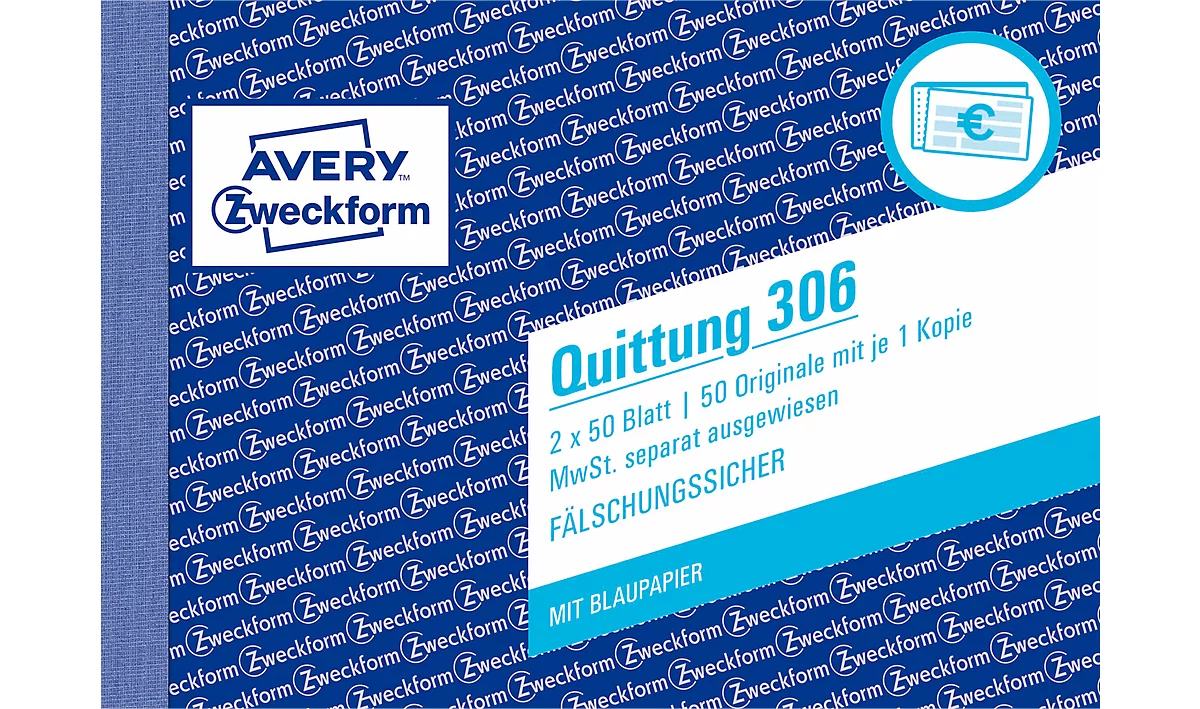 Avery Zweckform Quittungen Nr. 306