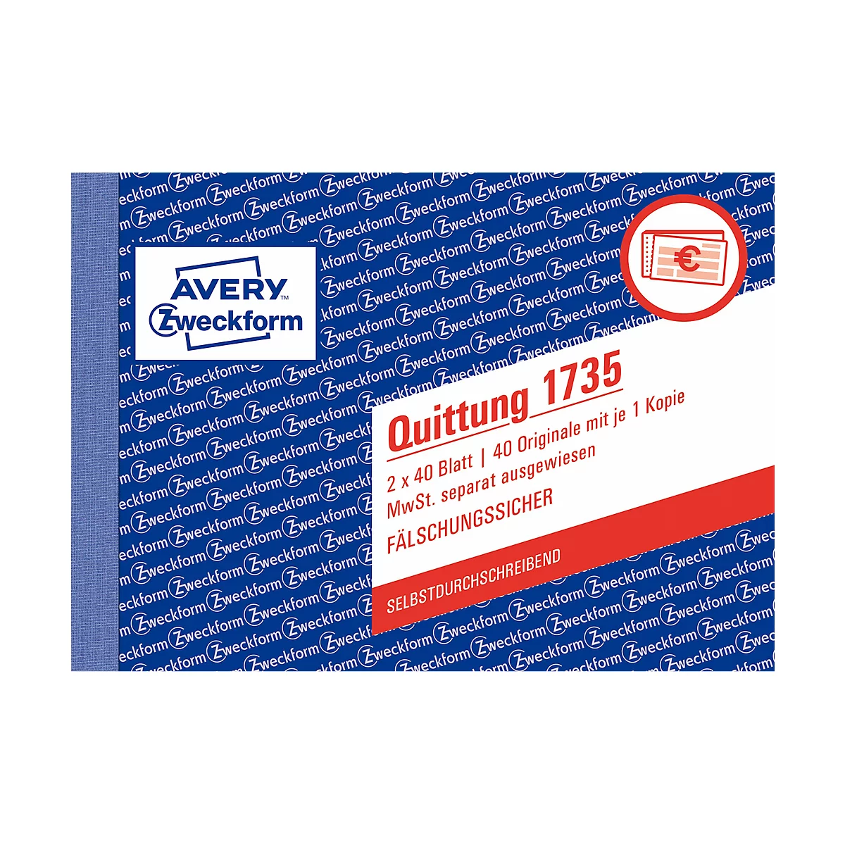 Avery Zweckform Quittungs-Block Nr. 1735