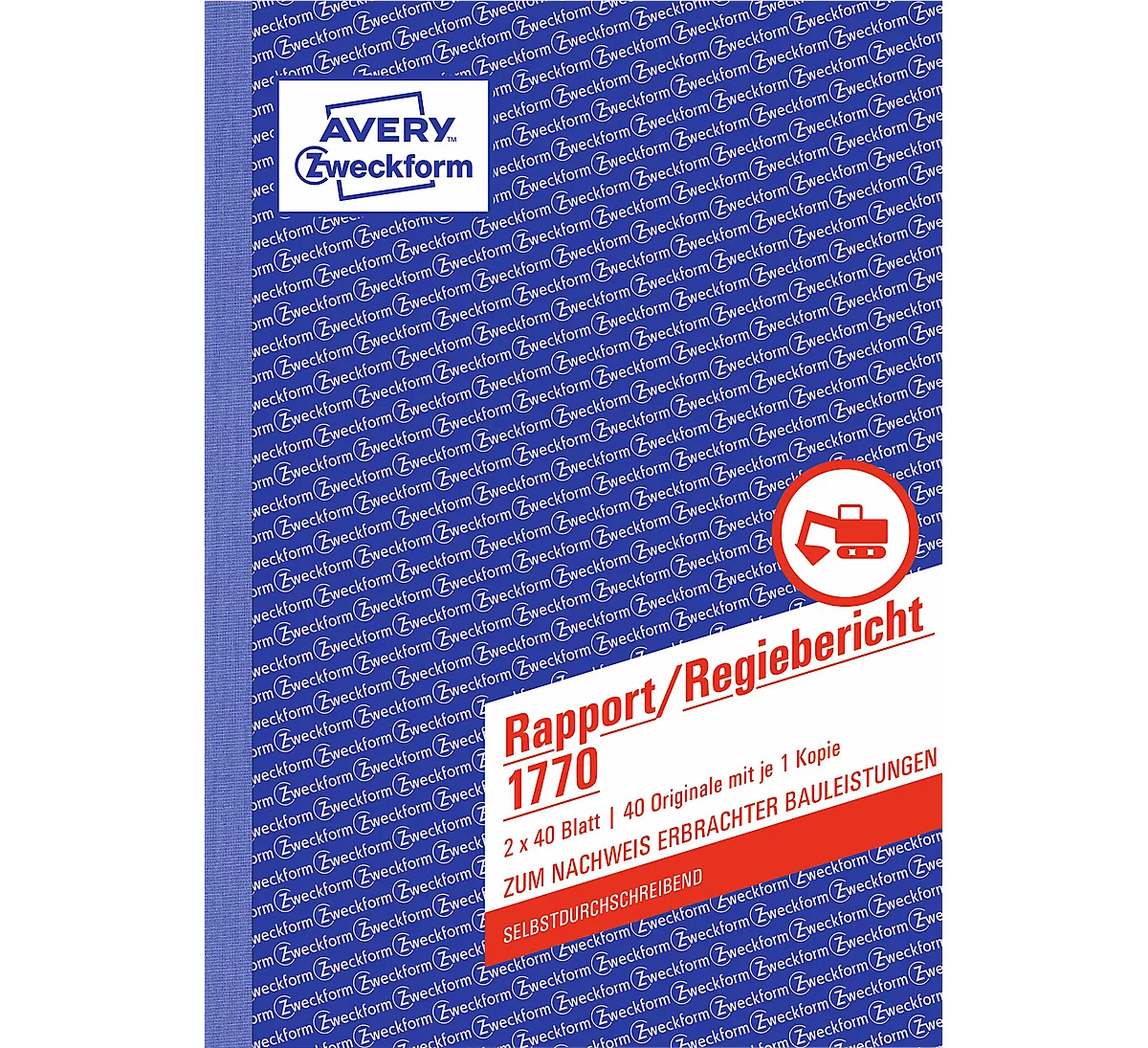 Avery Zweckform Rapport/Regiebericht Nr. 1770