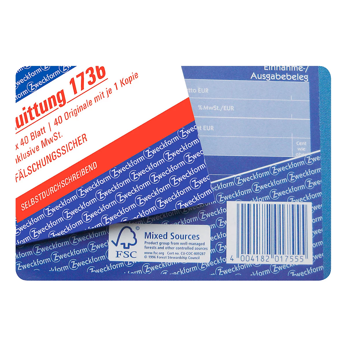 AVERY® Zweckform Rechnung, 1. und 2. Blatt bedruckt Nr. 1734