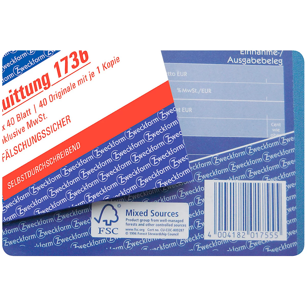 Avery Zweckform Tagesbericht Bau 1777, A4, selbstdurchschreibend, 40 Blatt