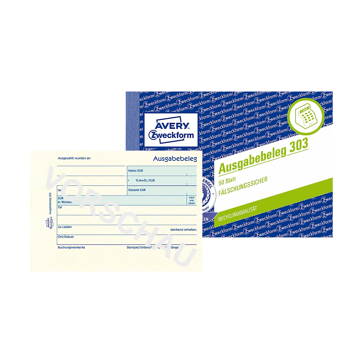 Avery Zweckform uitgavebewijzen nr. 303