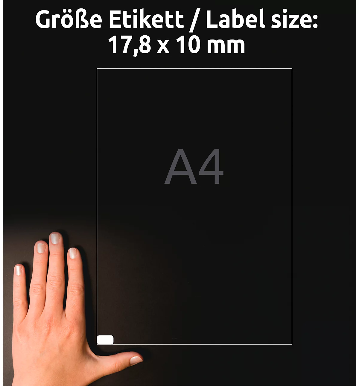 AVERY Zweckform Universal-Etiketten, 17,8 x 10 mm, wiederablösbar
