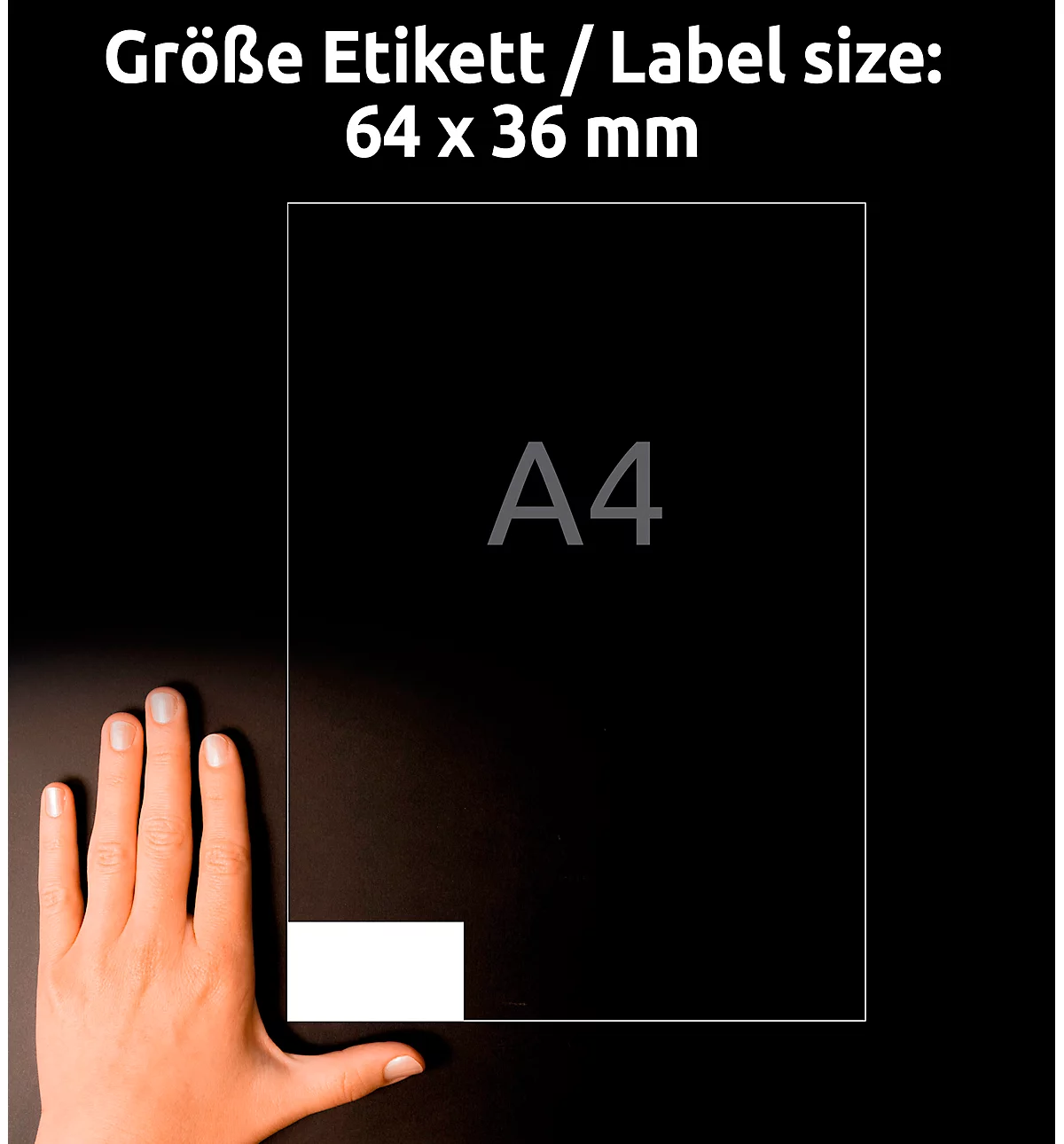 AVERY Zweckform Universal-Etiketten 3670, ultragrip, 64 x 36 mm, 2100 Stück