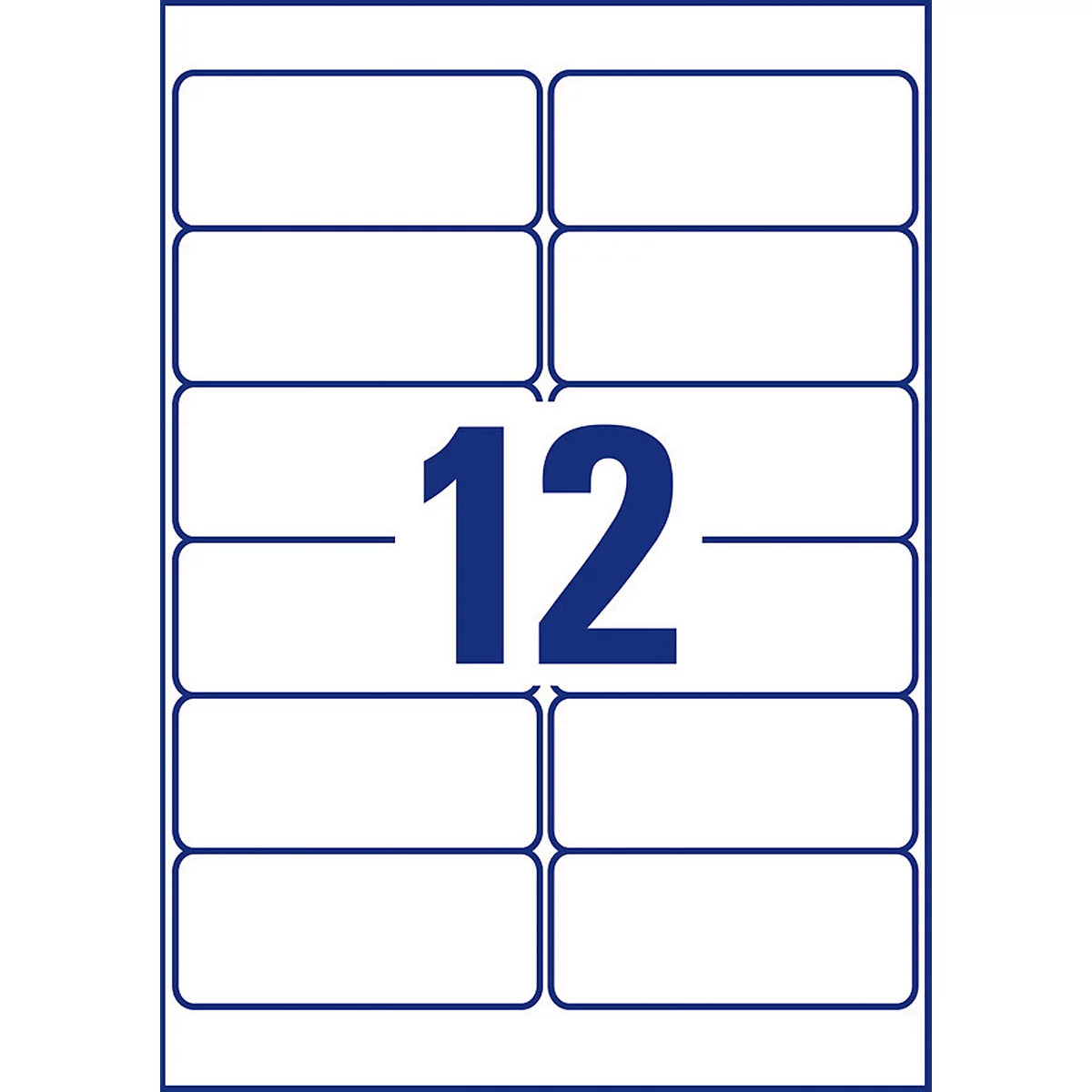 Avery Zweckform universele etiketten, 100 etiketten, 99,1 x 42,3 mm, verwijderbaar