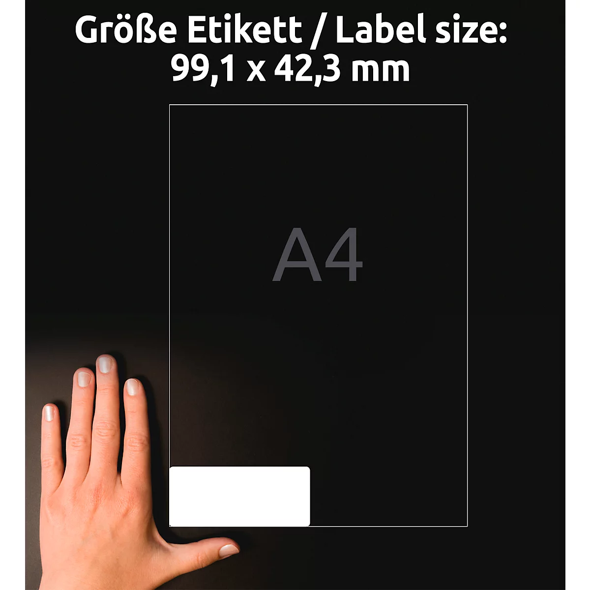 Avery Zweckform universele etiketten, 100 etiketten, 99,1 x 42,3 mm, verwijderbaar