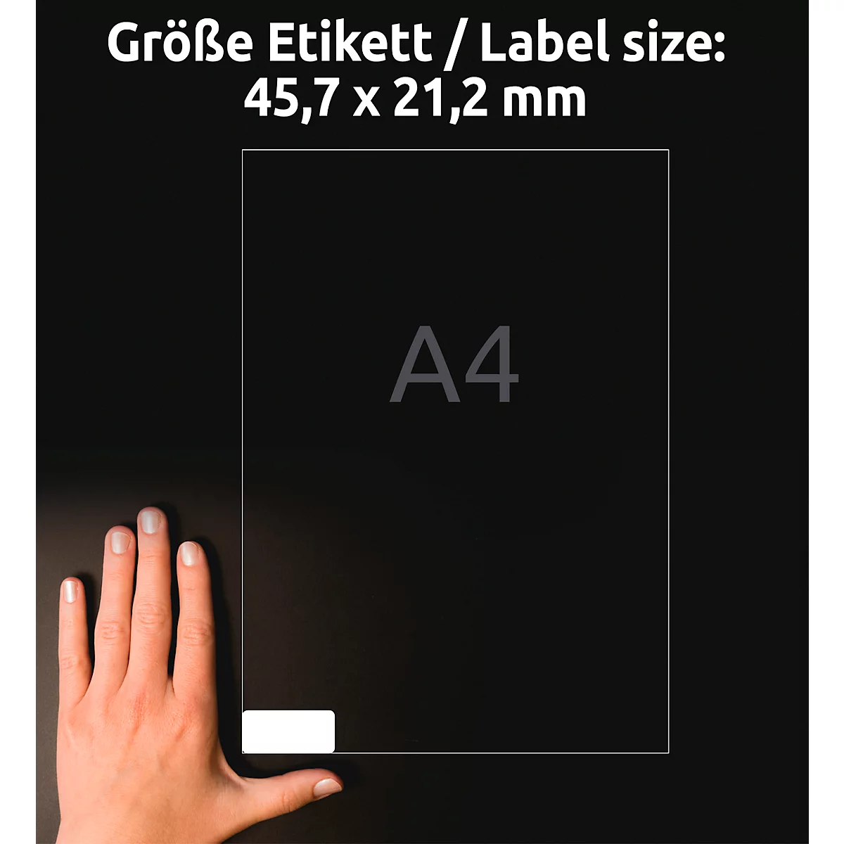 Avery Zweckform universele etiketten, 4800 etiketten, 45,7 x 21,2 mm