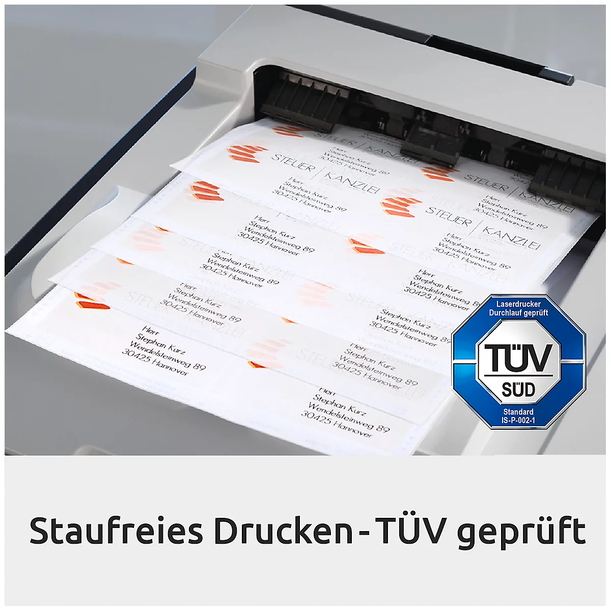 Avery® Zweckform Verzendetiketten LR7168, permanente kleefstof, printer-veilig, gerecycled papier, rechthoekig, natuurlijk wit, 200 stuks op 100 vel