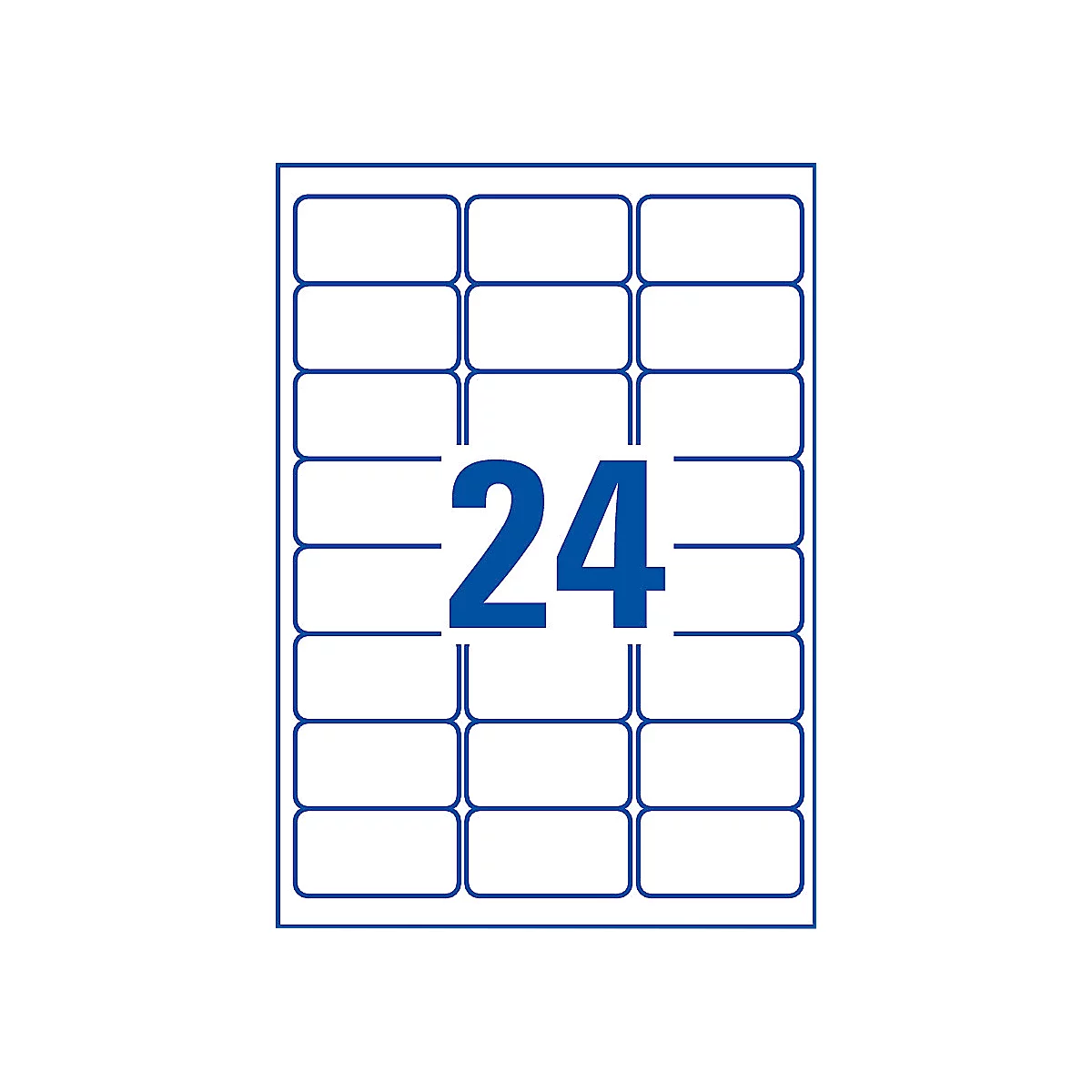 Avery Zweckform Wetterfeste Folien-Etiketten L4773-20, 63,5 x 33,9 mm, permanent, weiß