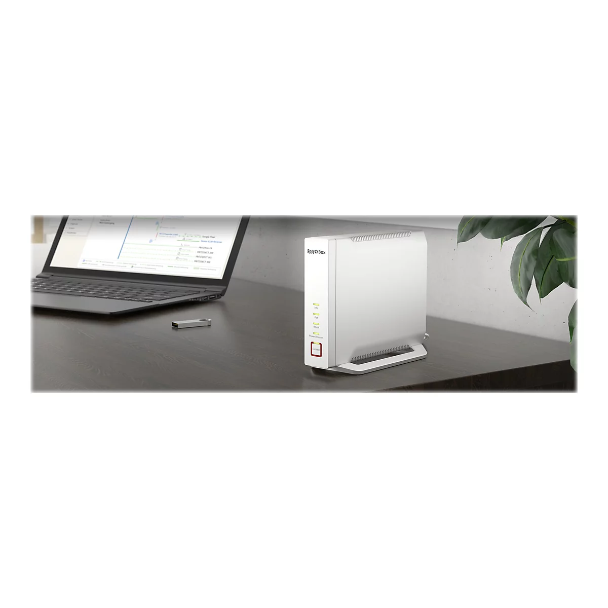 AVM FRITZ!Box 4060 - Wireless Router - 802.11a/b/g/n/ac/ax - Desktop