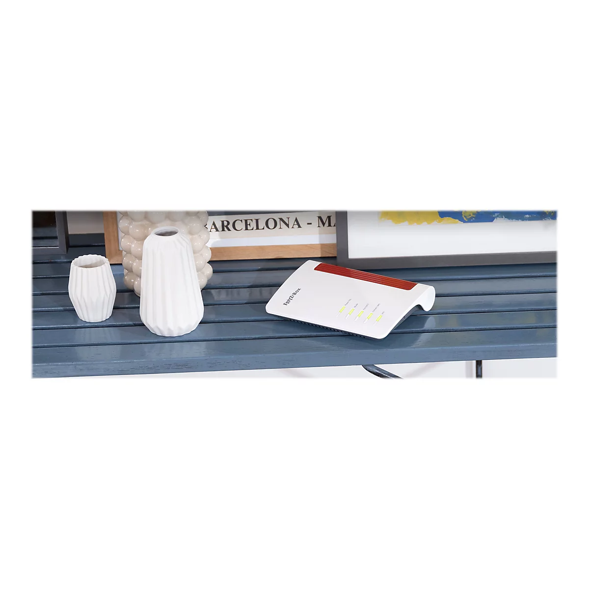 AVM FRITZ!Box 7510 - Wireless Router - DSL-Modem 1GbE - Wi-Fi 6 - 2,4 GHz - VoIP-Telefonadapter (DECT)