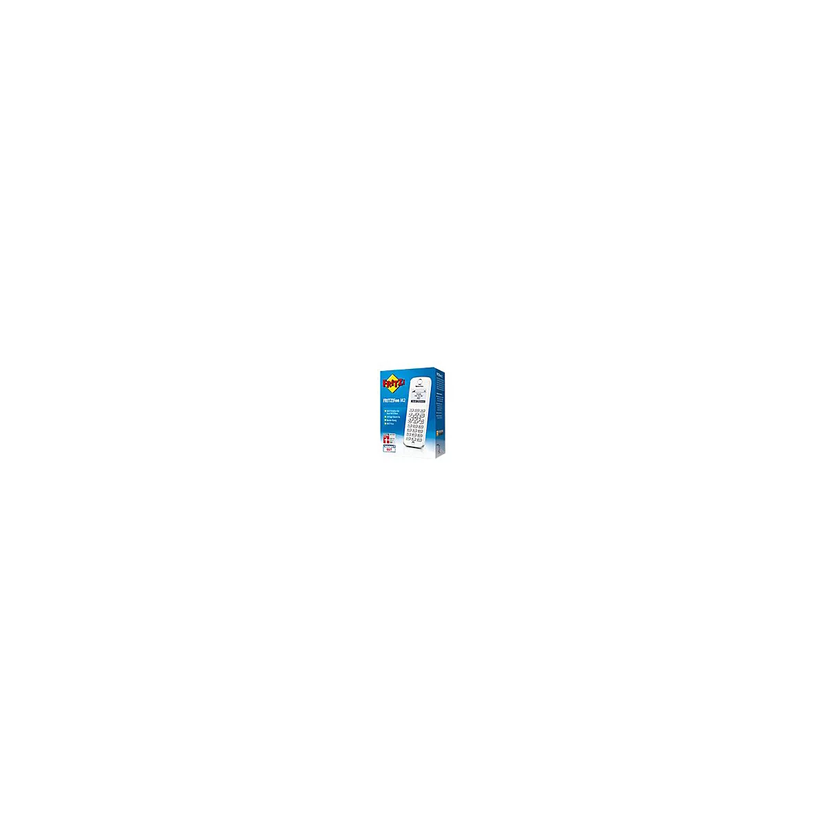 AVM FRITZ!Fon M2 - Schnurloses Erweiterungshandgerät - mit Internetradio mit Rufnummernanzeige/Anklopffunktion - DECTGAP - dreiweg Anruffunktion - SIP